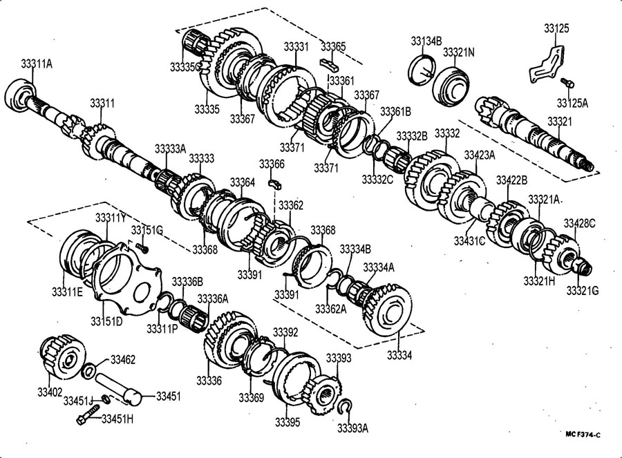 9036530023 - TOYOTA Manual Transmission Input Shaft Bearing. Bearing