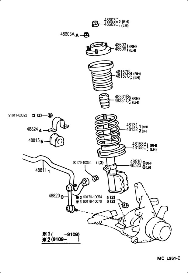 4851039265 - Toyota Absorber assy, shock, front rh | Toyota Parts ...