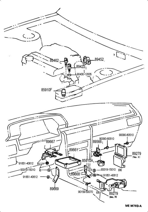 1998 TOYOTA CAMRY Temperature. Sensor. Water. Coolant - 8942220010